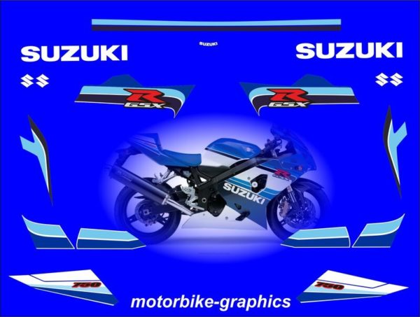 suzuki gsxr 750 20th anniversary full decal set