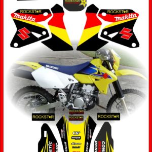 Suzuki Rockstar Makita Graphics DRZ400 DRZ DRZ400e DRZ400sm Stickers Moto-X