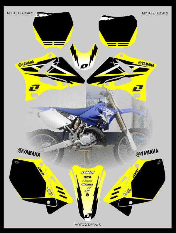 Yamaha Graphics YZ125 2002-2011 Yellow YZ Decals Stickers Moto-X