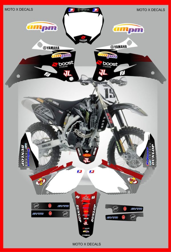 Yamaha Law Team Graphics YZ250F-YZ450F-YZF250-YZF450 06-07-08-09 Stickers