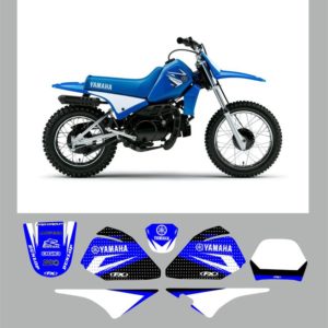 Yamaha PW80 Team Graphics and Background Decals Moto-X Stickers Decals