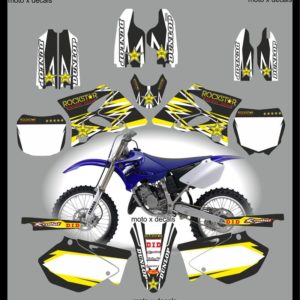 Yamaha Rockstar Black YZ125-YZ250 2002-2013 Decals Graphics Stickers yc7