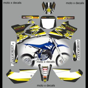 Yamaha Rockstar Black YZ85 2002-2013 Decals Graphics Stickers yb4