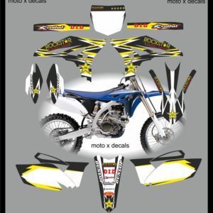 Yamaha Rockstar Black YZF250 2010-2013 Decals Graphics Stickers yb9