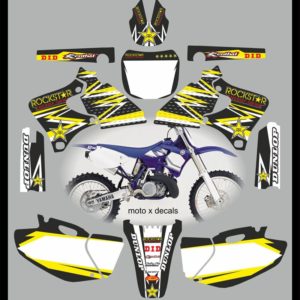 Yamaha Rockstar Black YZF250-YZF400-YZF426 1998-2002 Decals Graphics Stickers yb8