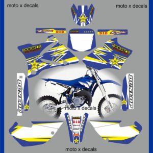 Yamaha Rockstar Blue YZ85 2002-2013 Decals Graphics Stickers yc4