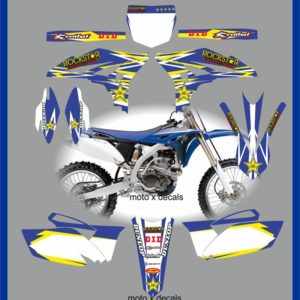 Yamaha Rockstar Blue YZF250 010-2013 Decals Graphics Stickers yc9