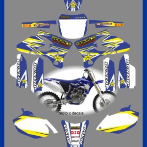 Yamaha Rockstar Blue YZF250-450 2002-2005 Decals Graphics Stickers yc10