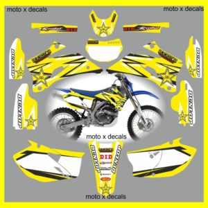 Yamaha Rockstar Yellow WR250f 2007-2013 Decals Graphics Stickers yy2