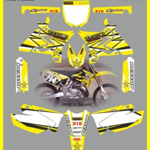 Yamaha Rockstar Yellow YZ125-250 2012-2013 UFO YZ Decals Graphics Stickers yy1