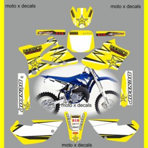 Yamaha Rockstar Yellow YZ85 2002-2013 Decals Graphics Stickers yy4