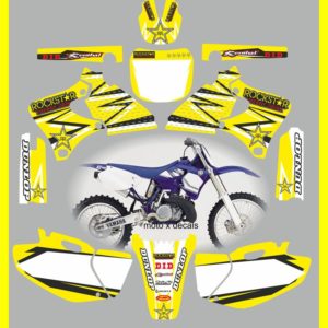 Yamaha Rockstar Yellow YZF250-YZF400-YZF426 1998-2002 Decals Graphics Stickers yy8