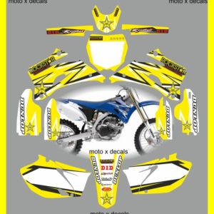 Yamaha Rockstar Yellow YZF250-450 2006-2009 Decals Graphics Stickers yy11