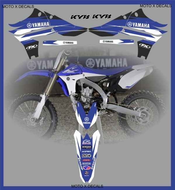 Yamaha Team YZ450F-YZF450 2010-2013 YZF Decals Graphics Stickers