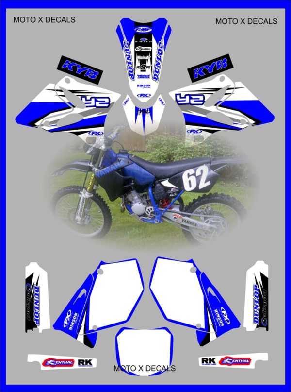 Yamaha YZ125-YZ250 Full Decals Stickers Graphics Moto-X