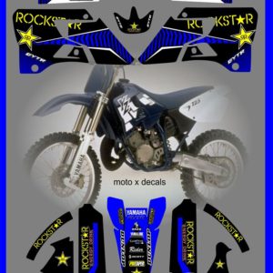 Yamaha YZ125-YZ250 YZ 1996-1997-1998-1999-2000-2001 Rockstar Moto-X Stickers