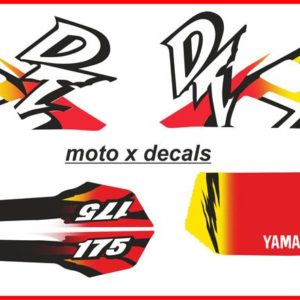 Yamaha DT175 2000 Moto-X Decal Set