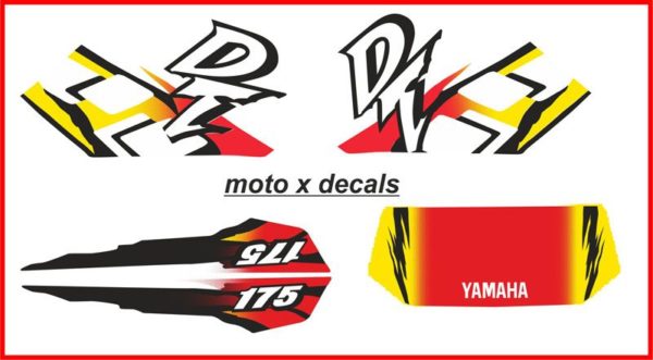 Yamaha DT175 2000 Moto-X Decal Set