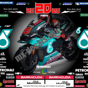 Yamaha Petronas moto gp 2019 Fabio Quartararo sticker set
