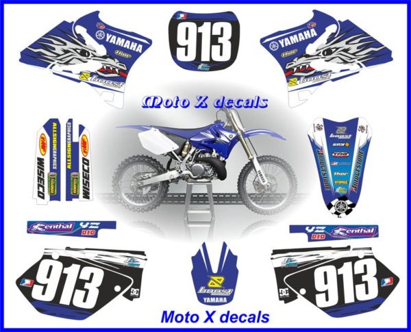 Yamaha YZ250 2004 Boost Moto-X Decal Set