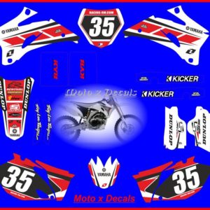 Yamaha YZF250 2008 Moto-X Decal Set Stickers Graphics