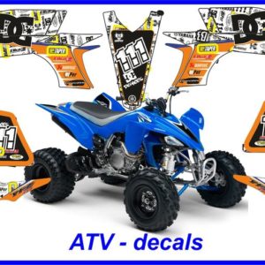 Yamaha ATV YZF 450 DC Shoes Full Decal Set