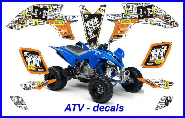 Yamaha ATV YZF 450 DC Shoes Full Decal Set