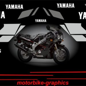 YAMAHA FZR 600 BLACK 89-99 Full Decal Set