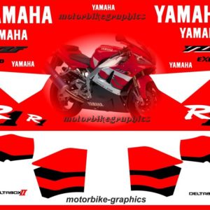 Yamaha R1 2000 Red Full Decal Set