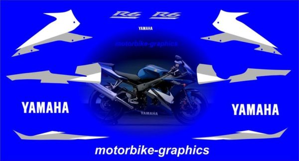 Yamaha R6 2004 - 2005 Full Decal Set