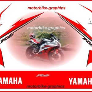 Yamaha R6 2006 - 2007 Red Full Decal Set