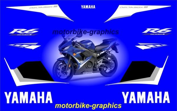 Yamaha R6 2008 Full Decal Set