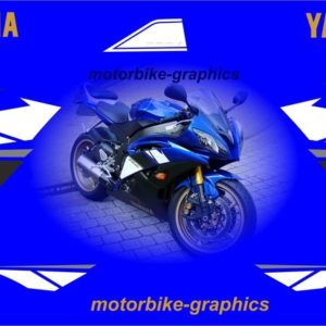 Yamaha R6 2009 Blue Full Decal Set