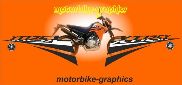 Yamaha XT125X 2007 Decal Set