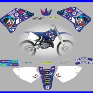 Yamaha YZ125-YZ250 1996-2004 Crazy Clown Full Decal Graphics Kit