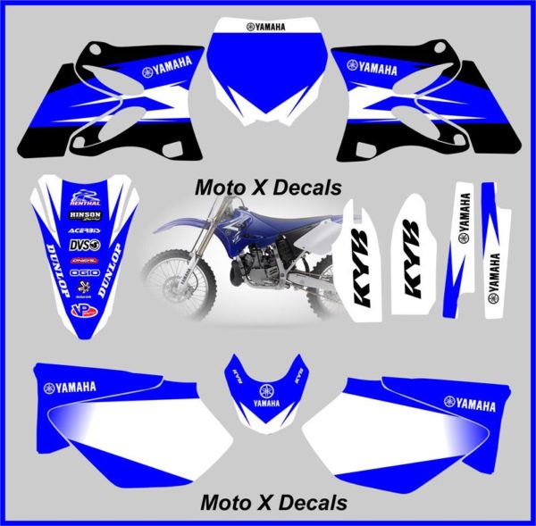 Yamaha YZ125-YZ250 2006-2007-2008-2009-2010-2011-2012-2013 Graphics Decals